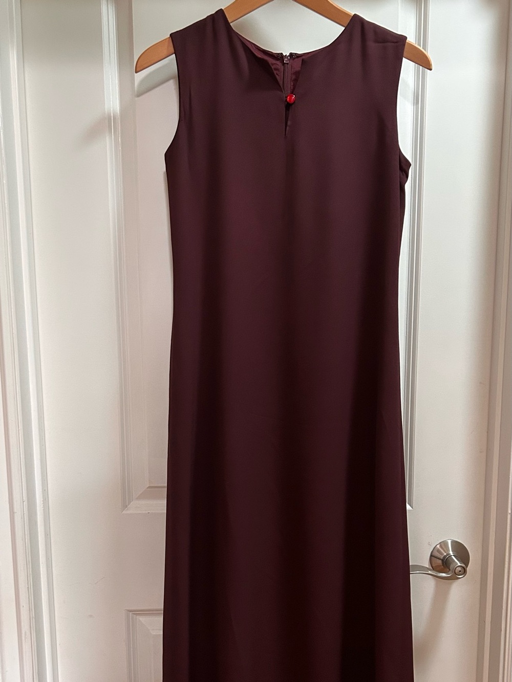 Sleeveless Burgundy Dress
